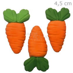 Apliques em Biscuit - Cenoura G - 3 unid